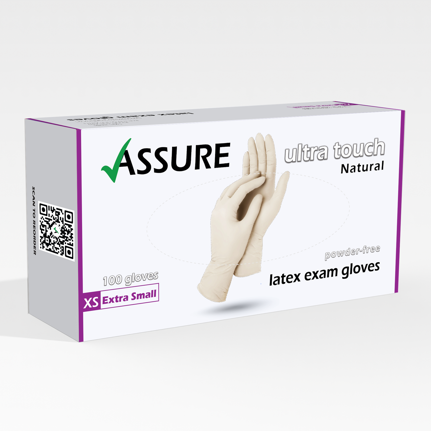 ASSURE Latex Gloves $5.50 per box of 100, 10 boxes per carton