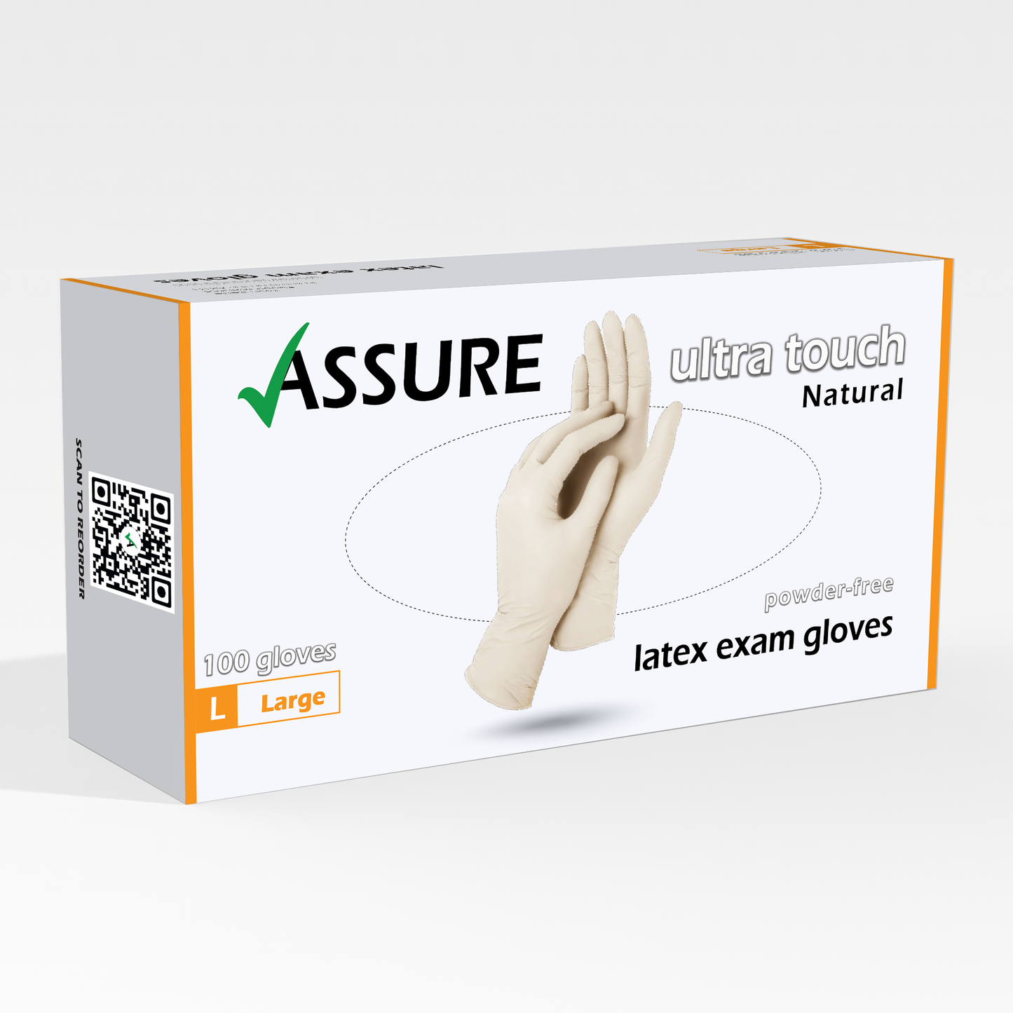 ASSURE Latex Gloves $6.95 per box of 100, 10 boxes per carton