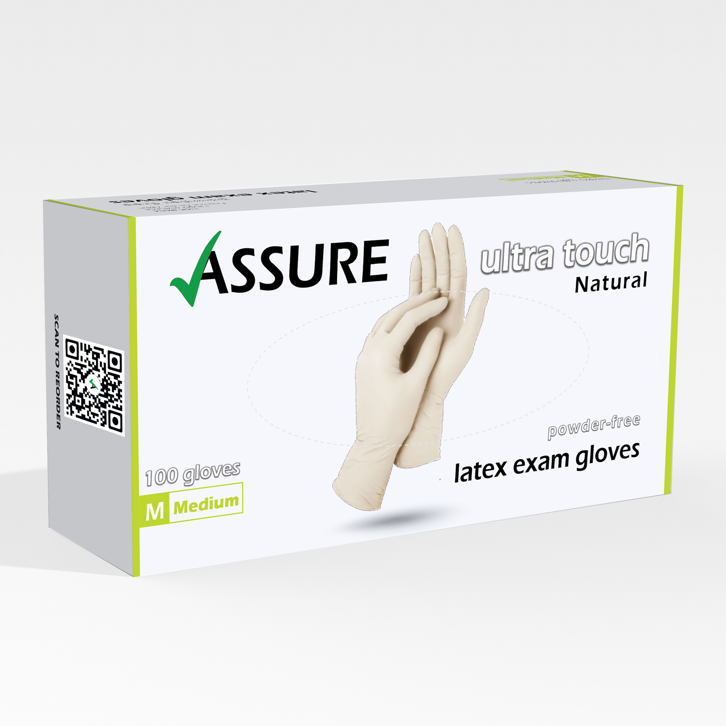 ASSURE Latex Gloves $6.95 per box of 100, 10 boxes per carton