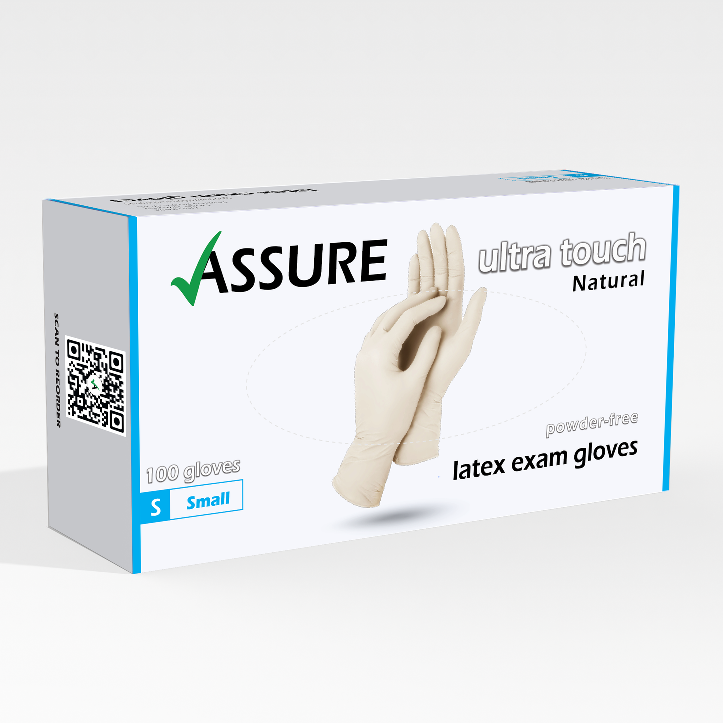 ASSURE Latex Gloves $6.95 per box of 100, 10 boxes per carton